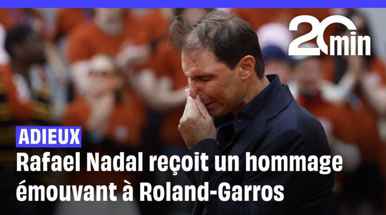 Rafael Nadal reçoit un hommage émouvant à Roland-Garros