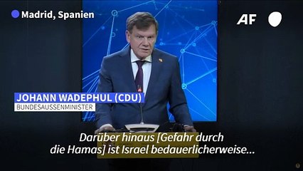 Wadephul: Deutschland will Israel weiter Waffen liefern