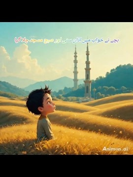 بچے نے خواب میں اذان سنی this is the Islamic shorts video