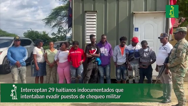 Interceptan 29 haitianos indocumentados que intentaban evadir puestos de chequeo militar