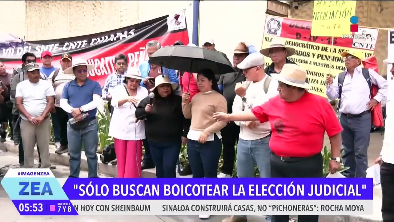 La CNTE amenaza con boicotear las elecciones del Poder Judicial el próximo 1 de junio