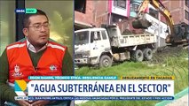 Deslizamiento en Tacagua: Tres viviendas están en riesgo y la habilitación de la vía puede concretarse hasta este martes