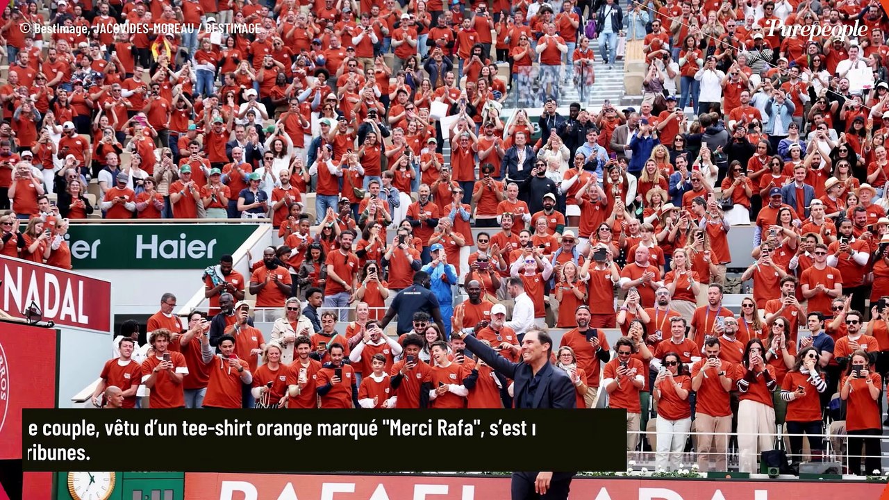 Nolwenn Leroy et Arnaud Clément présents à Roland-Garros pour rendre hommage à Rafael Nadal