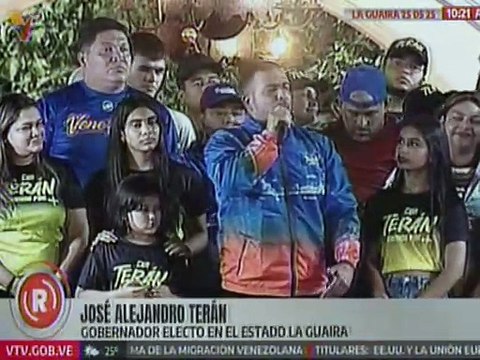 Gob. electo José Alejandro Terán: Mi llamado ahora es a la unidad de todos los guaireños