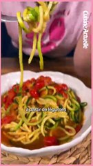 Spaghetti de courgettes aux tomates cerises