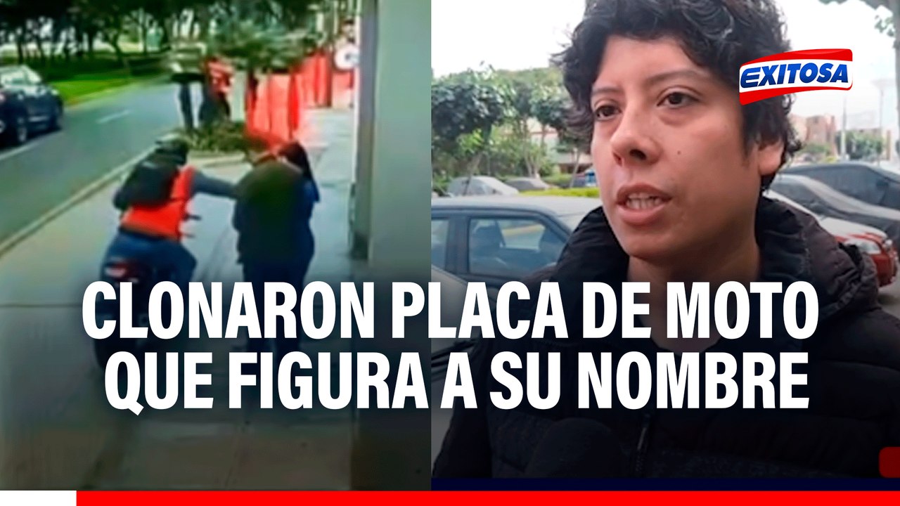 Joven denuncia que clonaron placa de moto que figura a su nombre: Criminal ahora comete robos en Lima
