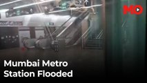 Mumbai’s Acharya Atre Chowk Metro Station flooded after record rainfall