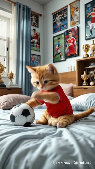 "This Cat Plays Football Like Ronaldo! ⚽🐱🔥"