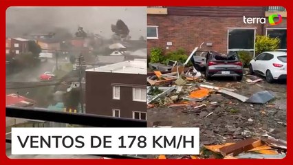 Tornado incomum danifica casas e deixa ao menos oito feridos no Chile