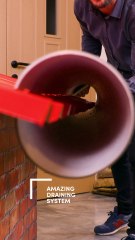 An incredible method to install draining pipes!