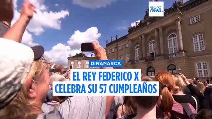 El rey Federico X celebra su 57 cumpleaños ante una multitud en Dinamarca