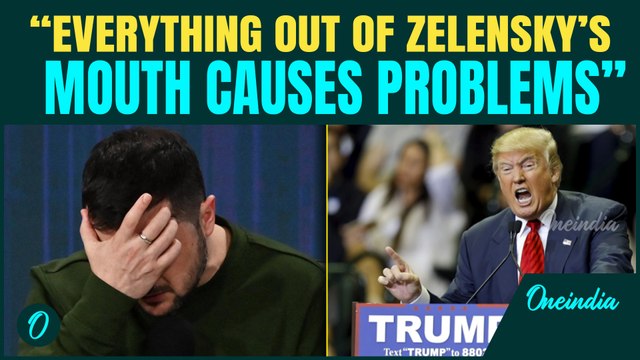 Trump SLAMS Zelensky Of Hindering Peace Efforts With His Public Remarks About US | US-Ukraine