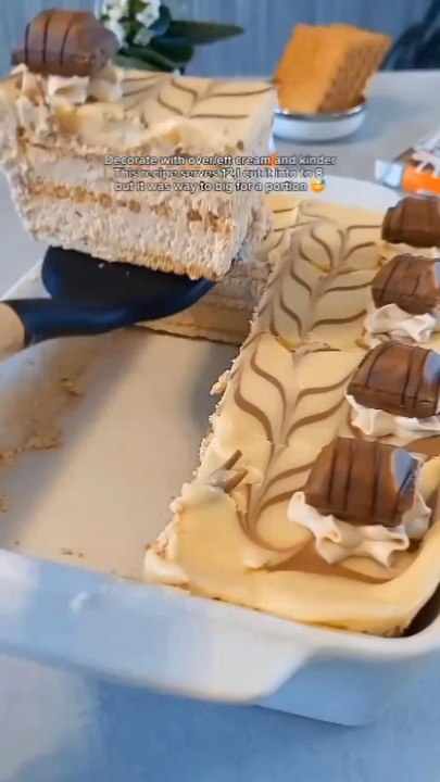 no baked kinder cake 🍰