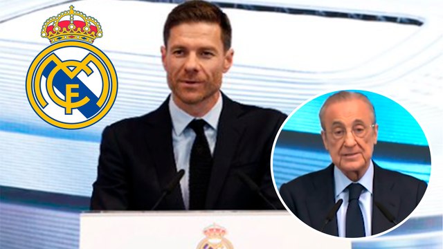 Florentino Pérez presenta oficialmente a Xabi Alonso como DT del Real Madrid