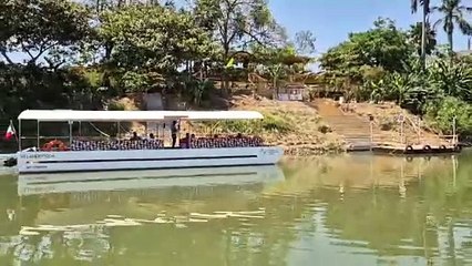 Inauguran servicio de lanchas públicas en el río Grijalva, Tabasco