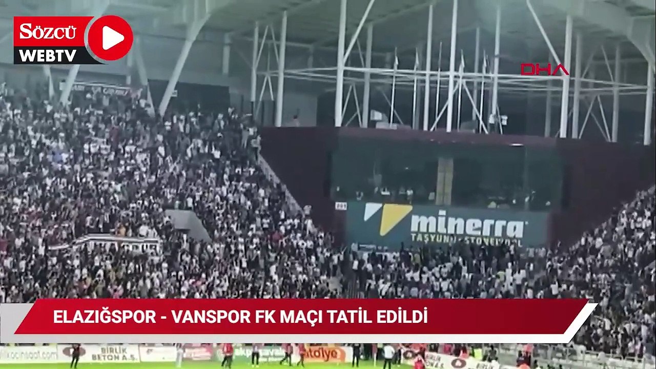 Elazığspor - Vanspor FK maçı tatil edildi