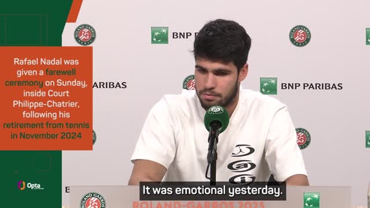 Alcaraz says it was 'emotional' to say farewell to 'idol' Nadal