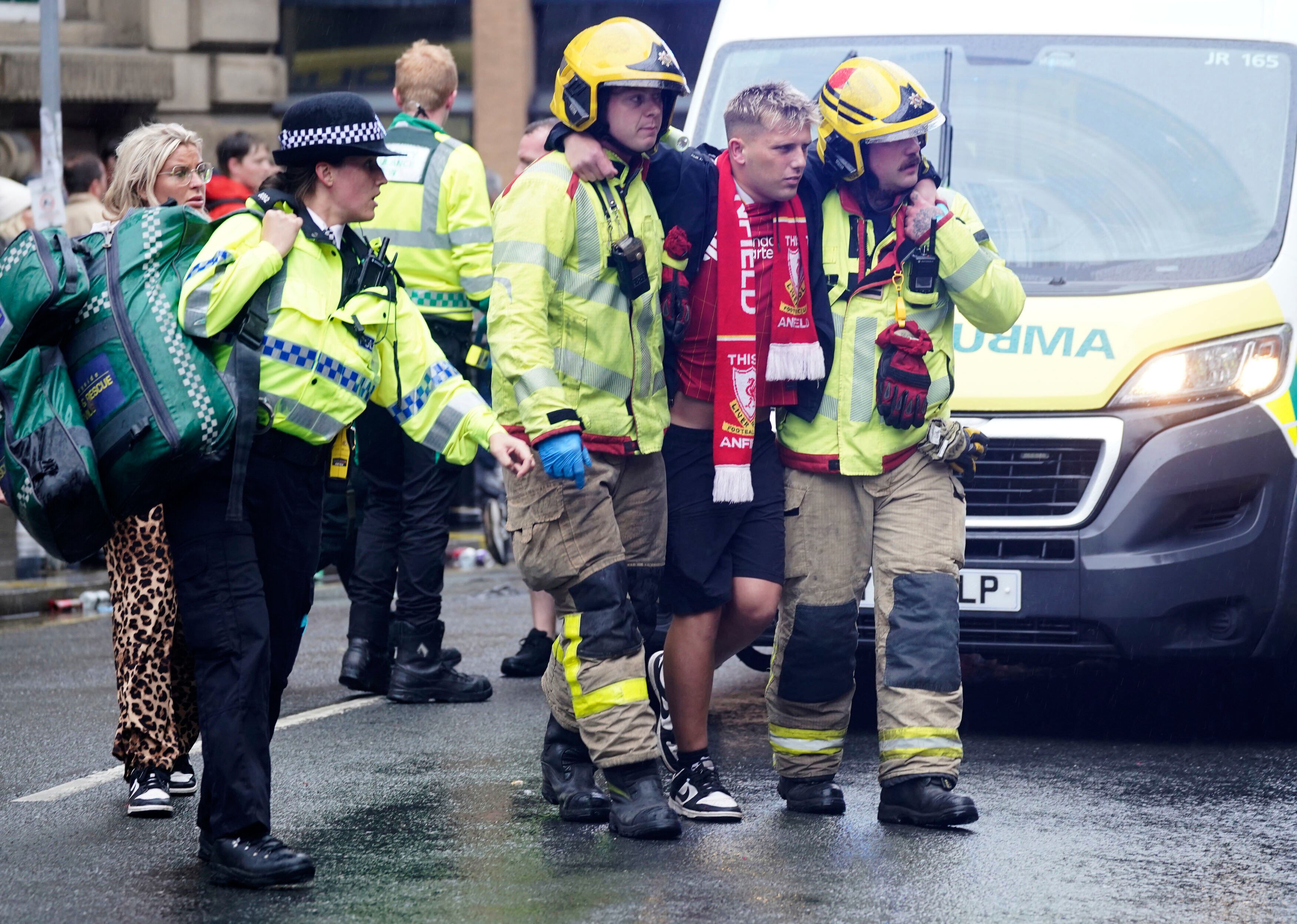 Police attend incident at Liverpool trophy parade