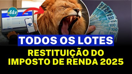 LOTES DA RESTITUIÇÃO DO IMPOSTO DE RENDA 2025 SÃO REVELADOS: VEJA QUANDO VOCÊ VAI RECEBER SEU VALOR