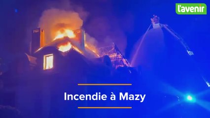 Incendie à Mazy