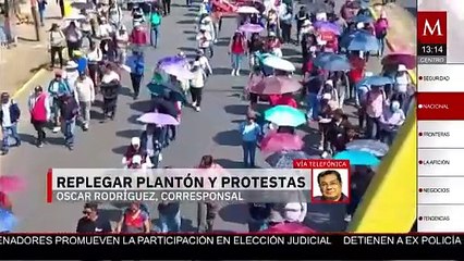 Gobernador de Oaxaca llama a CTNE a replegar el plantón y detener protestas