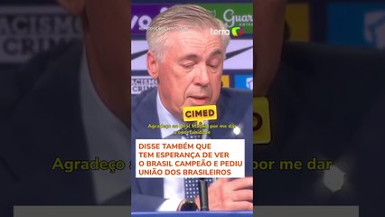'É um orgulho comandar a melhor seleção do mundo', diz Ancelotti durante apresentação #shorts