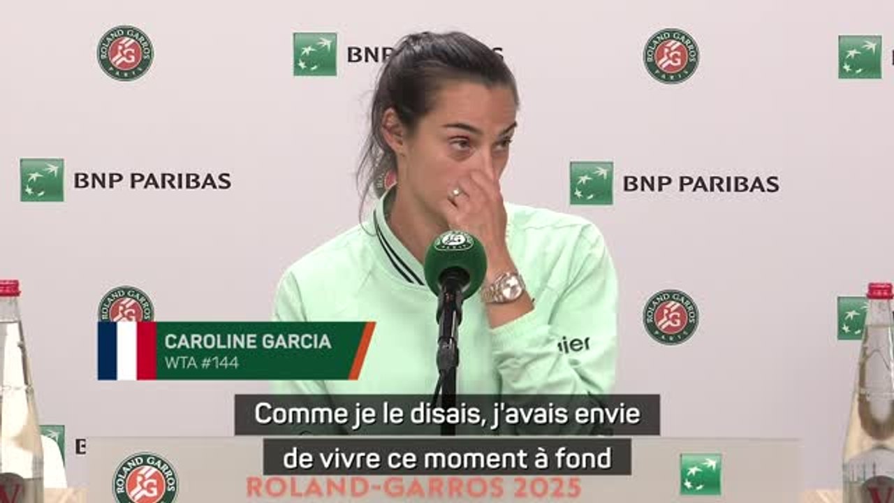 Roland-Garros - Garcia : "J'avais envie de vivre ce moment à fond"