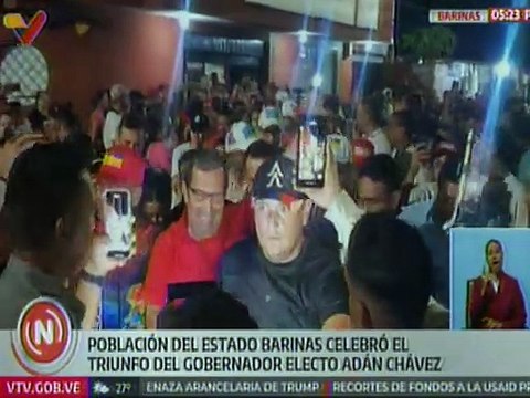 Pueblo de Barinas salió a celebrar la gran victoria Adán Chávez