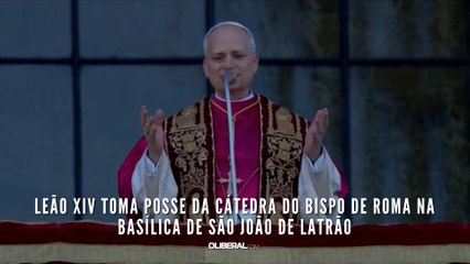 Leão XIV toma posse da cátedra do bispo de Roma na basílica de São João de Latrão