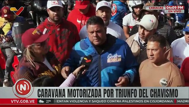 Inicia caravana motorizada en celebración al triunfo electoral de la Revolución Bolivariana