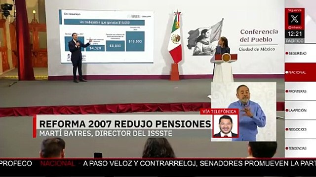 Las condiciones ya no son las mismas informa Martí Batres sobre la Ley ISSSTE