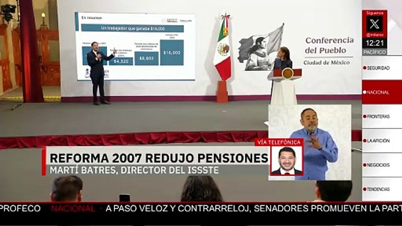 "Las condiciones ya no son las mismas" informa Martí Batres sobre la Ley ISSSTE