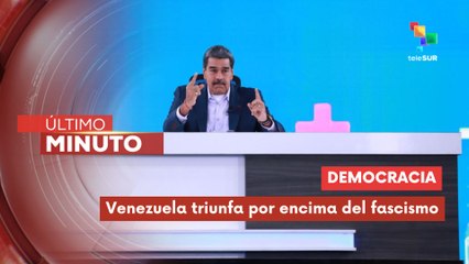 Pdte. Nicolás Maduro destacó el triunfo de la paz y la democracia