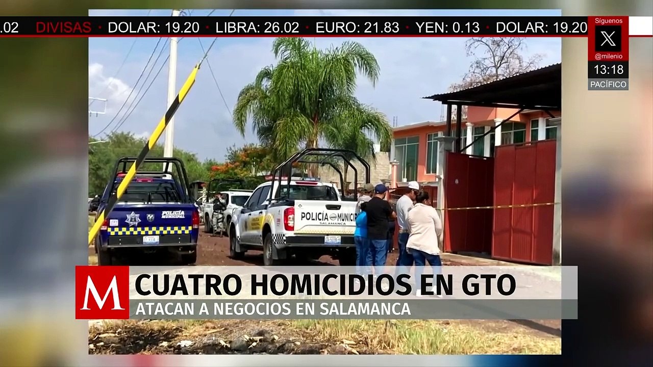 En Guanajuato se reporta el homicidio de 4 personas y ataque a negocios