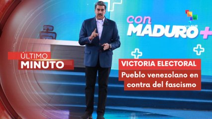 Pdte. Nicolás Maduro afirmó la victoria del 25 mayo