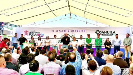 Román Cepeda inicia la construcción de un parque público en Los Agaves