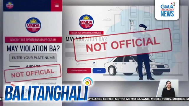 MMDA - Mag-ingat sa hindi opisyal na website kaugnay sa NCAP; huwag ilagay ang inyong plate number doon | Balitanghali