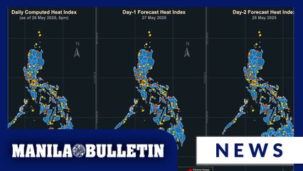 Heat index may remain at dangerous levels in parts of the Philippines on May 27