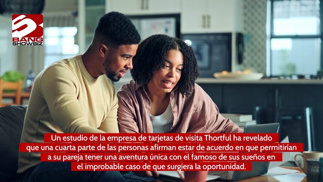 Las personas permitirían a sus parejas acostarse con sus famosos favoritos