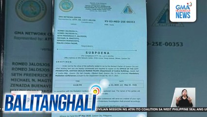 Pinadadalo ng QC Prosecutors Office ang ilang opisyal ng TAPE Inc. at ilang kinatawan ng GMA Network para sa mediation conference kaugnay sa mahigit P37-M estafa complaint inihain ng GMA Network | Balitanghali