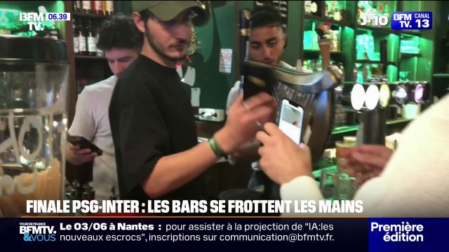 Finale PSG-Inter: les bars parisiens se frottent les mains à quatre jours du grand soir