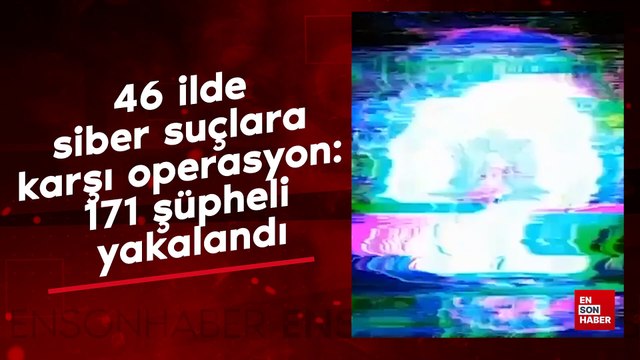 46 ilde siber suçlara karşı operasyon: 171 şüpheli yakalandı
