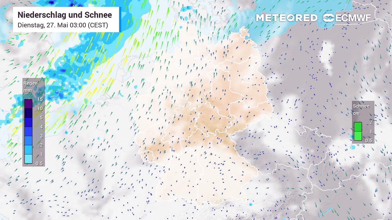 Gewitter und Unwetter am Mittwoch: eine Kaltfront zieht durch!
