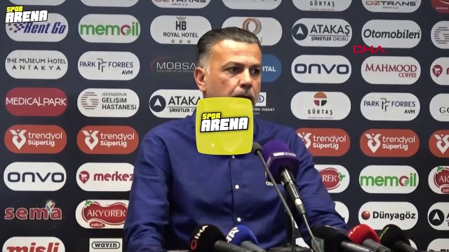 Hatayspor Teknik Direktörü Murat Şahin: 'Oyuncularıma teşekkür ediyorum!'