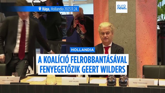 A holland kormánykoalíció felrobbantásával fenyegetőzik Geert Wilders