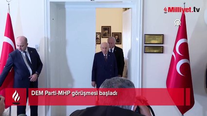 DEM Parti-MHP görüşmesi başladı