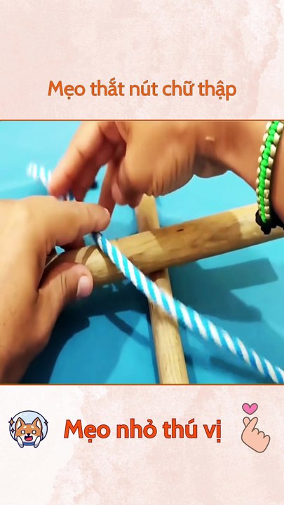 Mẹo thắt nút chữ thập