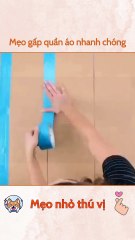 Mẹo gấp quần áo nhanh chóng