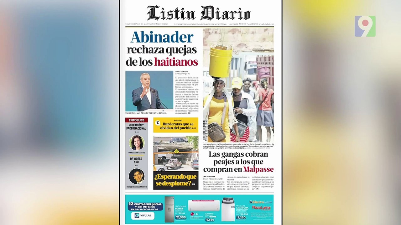 Titulares prensa dominicana martes 27 de mayo 2025 | Hoy Mismo