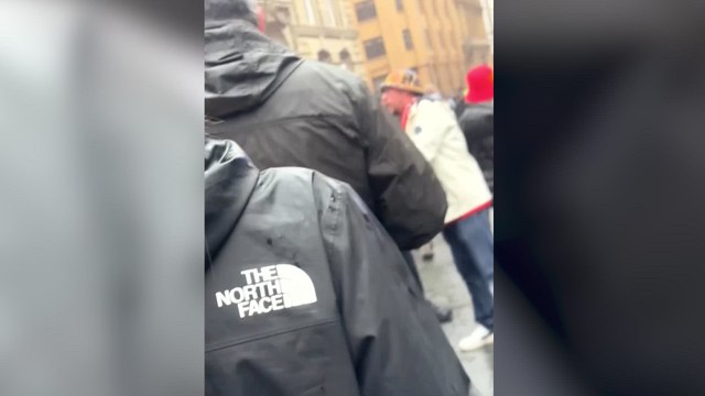 Eyewitness video shows confusion among crowd after Liverpool parade crash